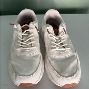 Hey dude white slip on sneakers